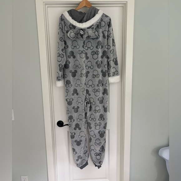 NWT Disney Midweight Women's Hooded Mickie & Minnie Onesie Lounge/Pajama M - Picture 6 of 8